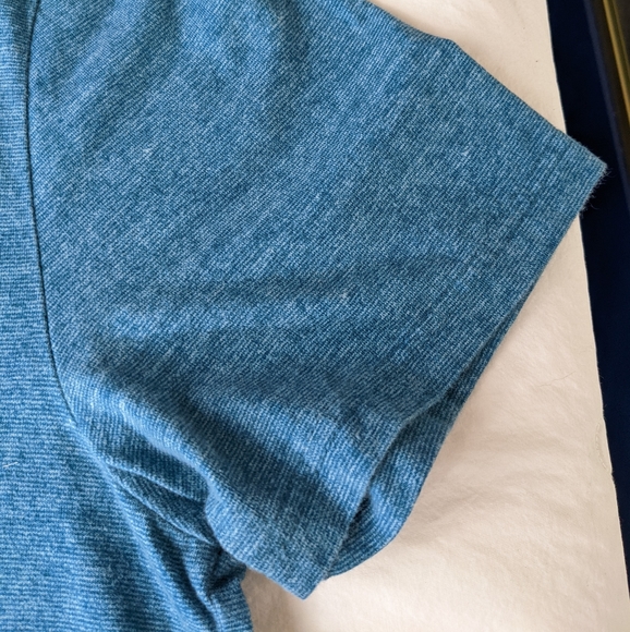 ☀️Hollister EUC Logo Icon Crew young men's T-shirt Large turquoise teal blue - Picture 8 of 13